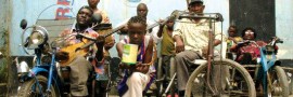 Staff Benda Bilili - dernière répétition à Kinshasa avant Paris